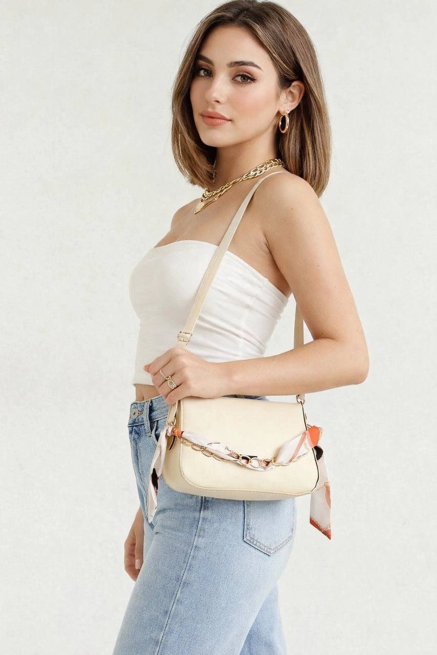 Krem Fularlı Yeni Sezon Çanta CB9999