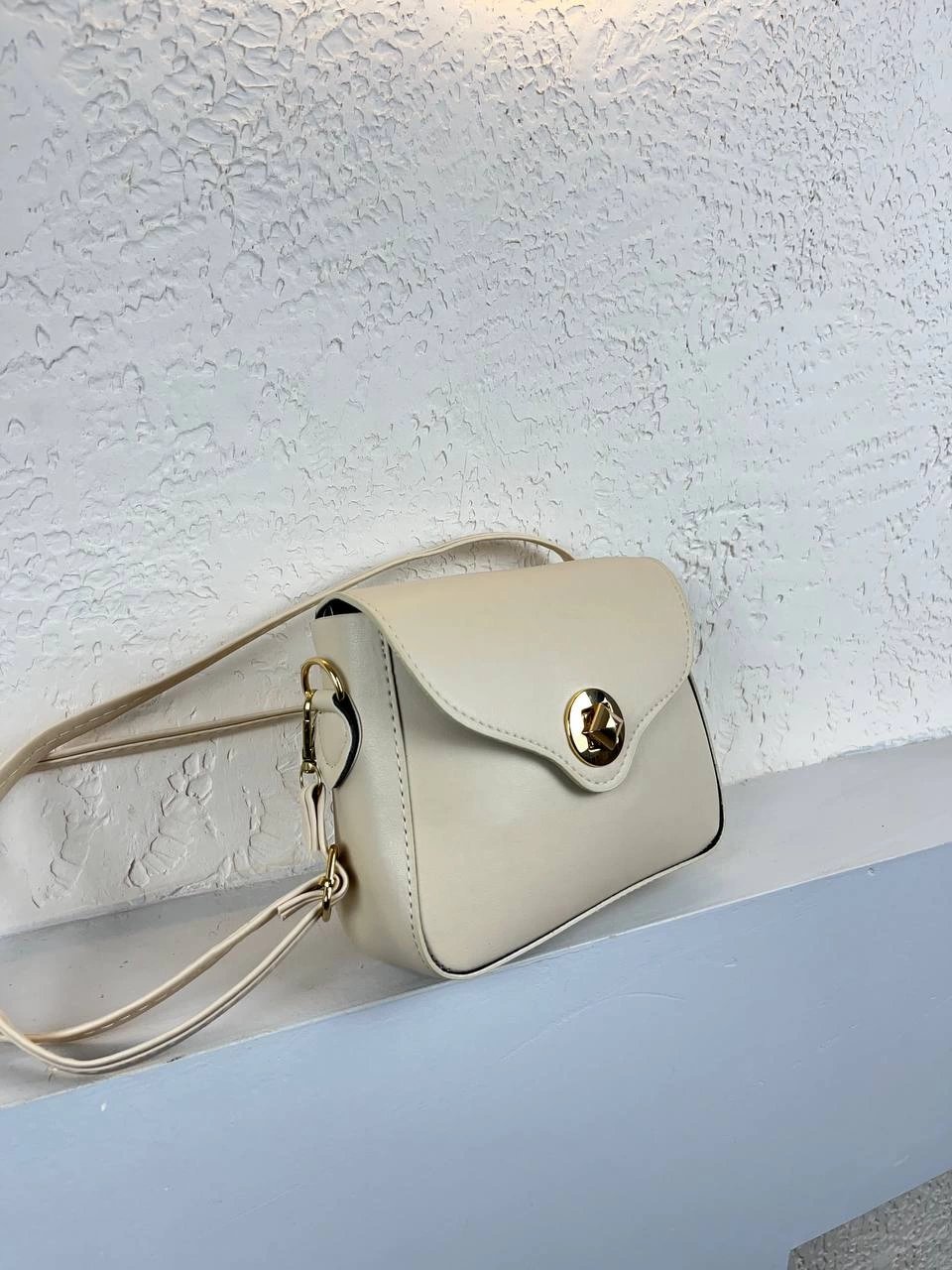Krem Kalıp Yan Askı Çanta CB0987