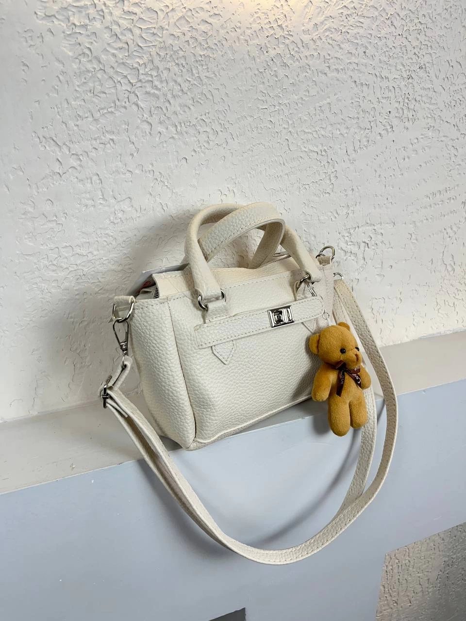 Krem KALİTE Ayıcıklı Çanta CB1203