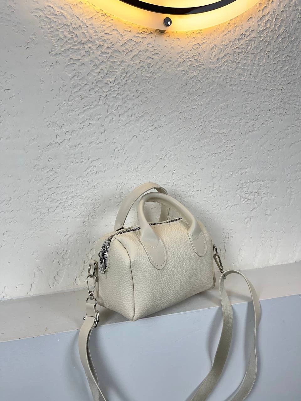 Krem Mini Boy Çapraz Çanta CB5622