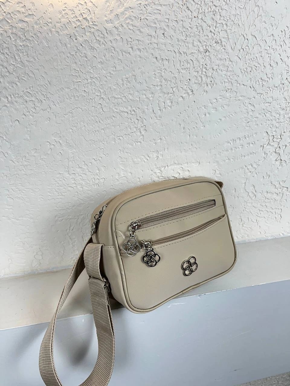 Vizon Renk 3 Bölme Çapraz Çanta CB29141