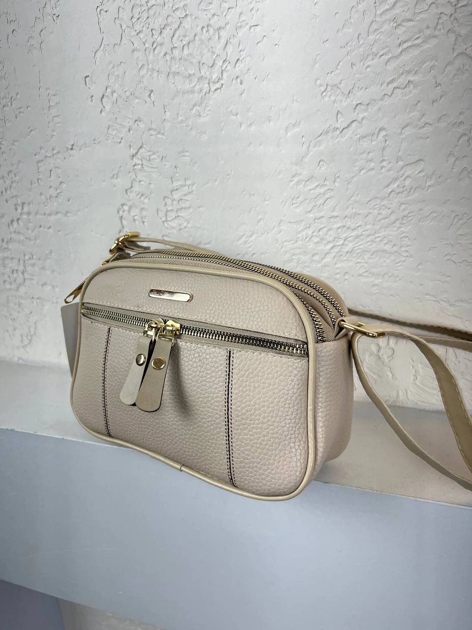 Krem Renk 3 Bölme Kalite Çanta CB3268