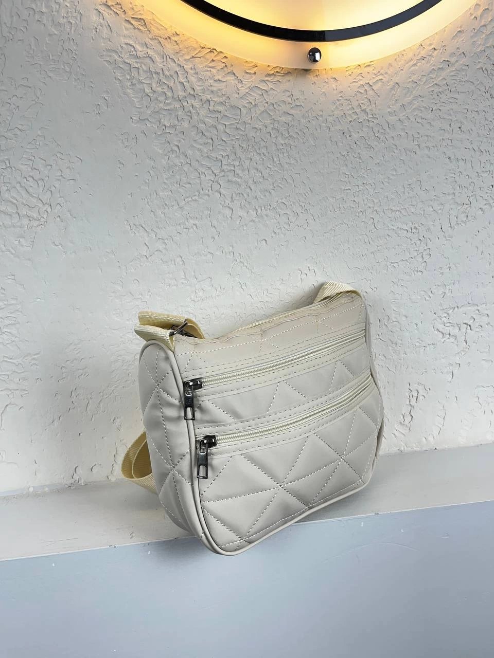 Krem Renk 3 Bölme YENİ Çanta CB4193