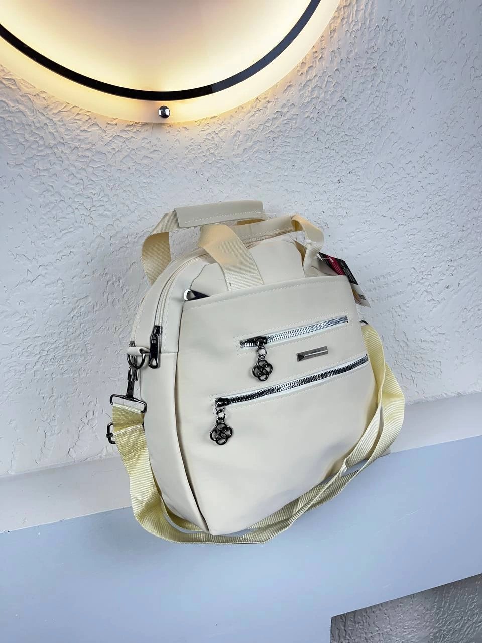 Krem Renk 6 Bölmeli Kalite Çanta CB8141