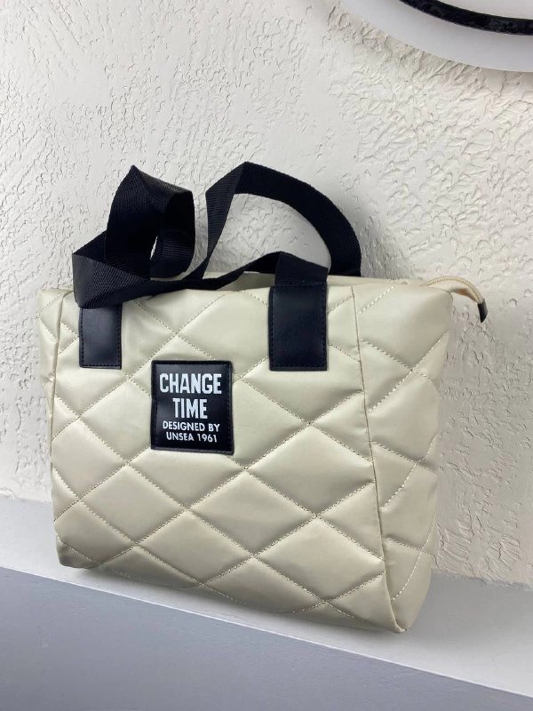 Krem Renk Büyük Boy Çanta