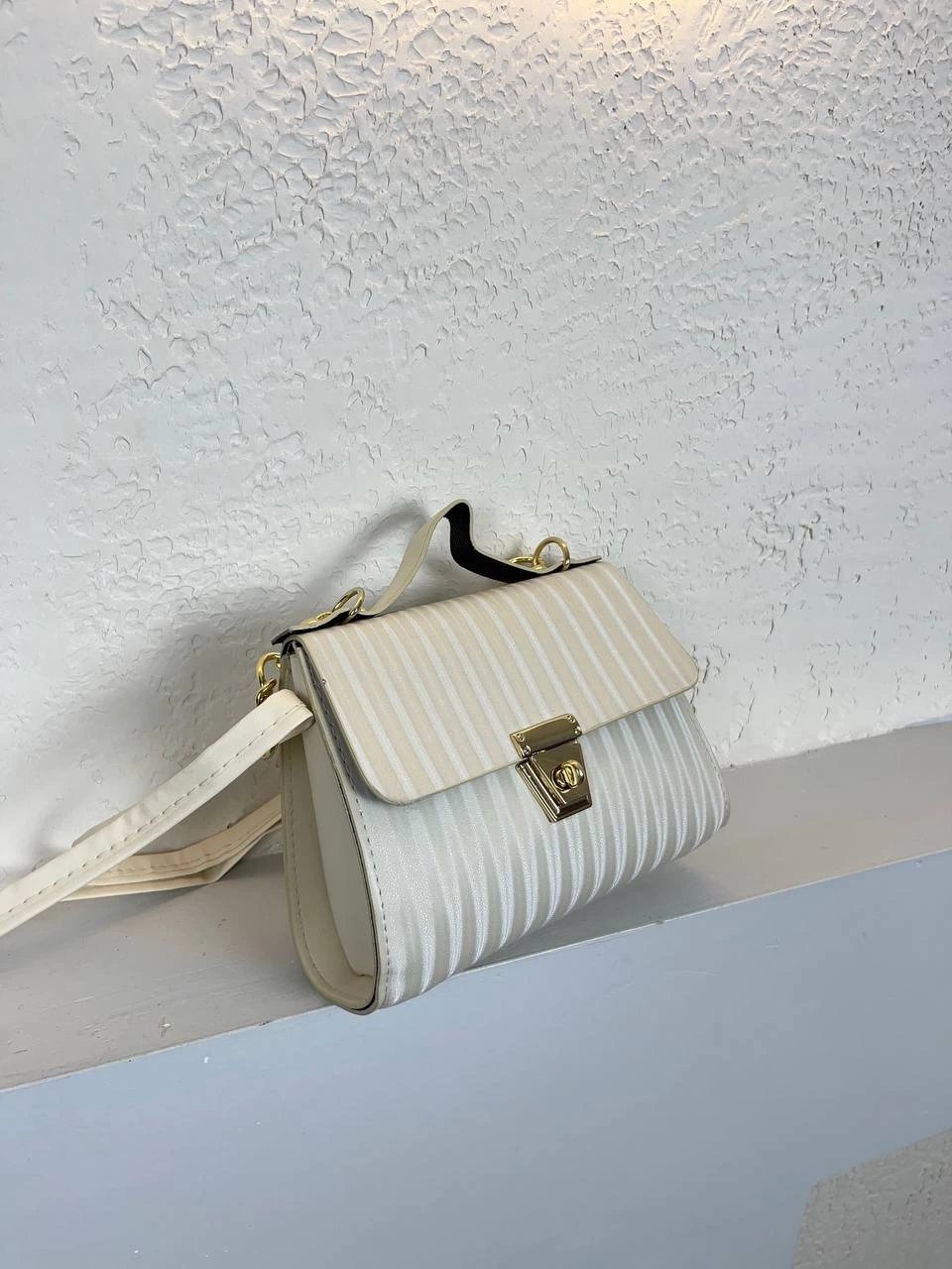 Krem Renk Kalıp Çapraz Çanta CB9999