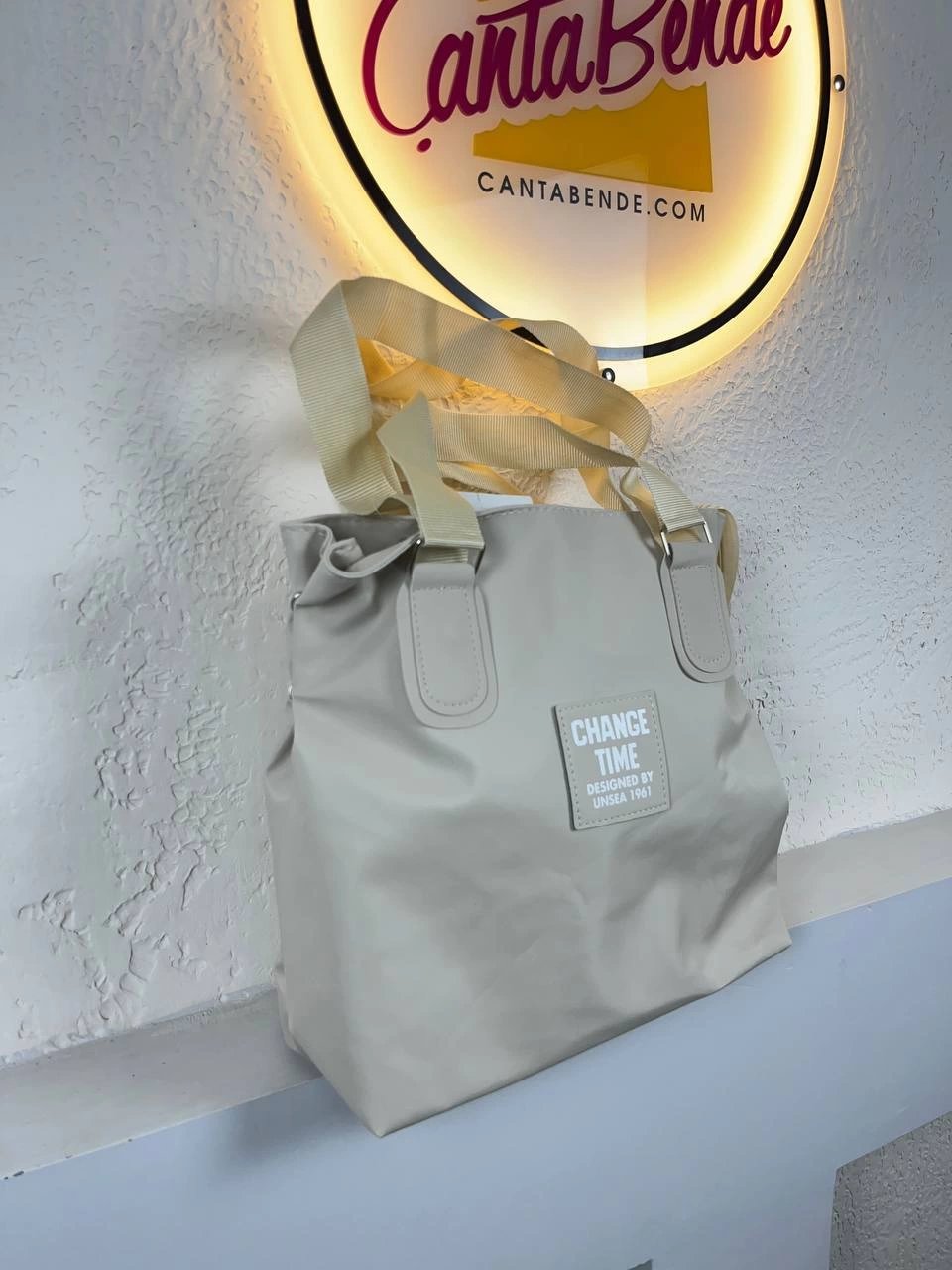 Krem Renk Kalite Kol Çanta CB1986