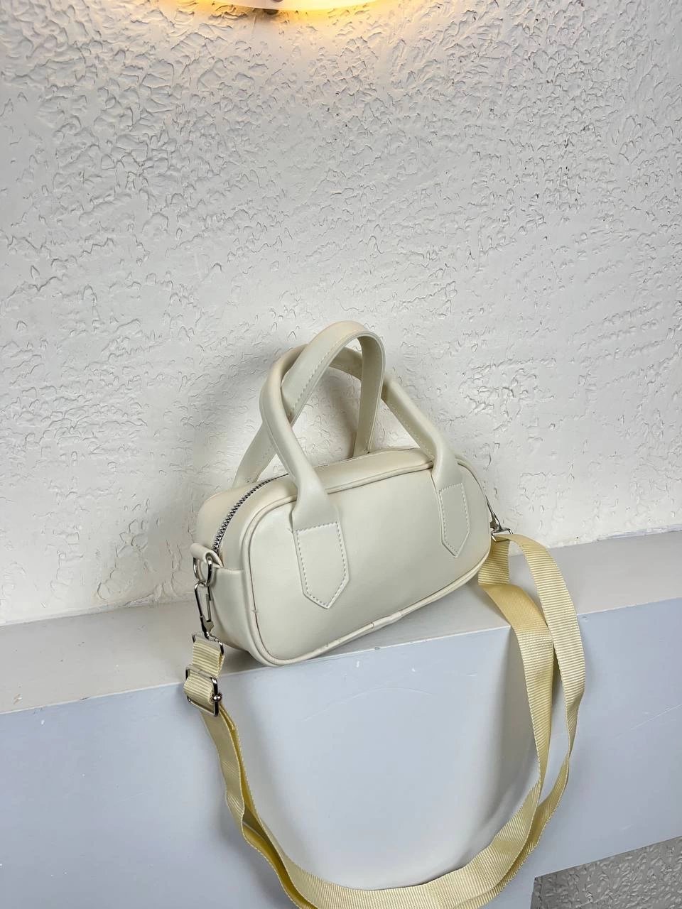 Krem Renk MIO Düz Çanta CB3217