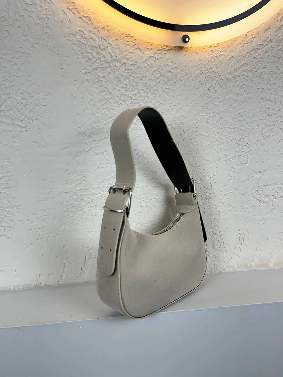 Krem Renk Süet Çanta CB6383