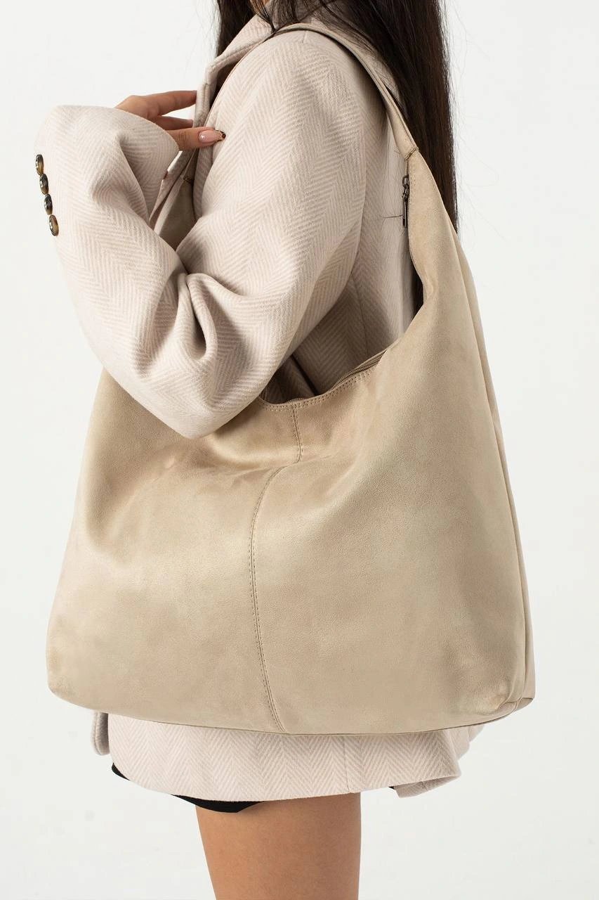 Krem Renk SÜET KALİTE BRLN Çanta CB8141