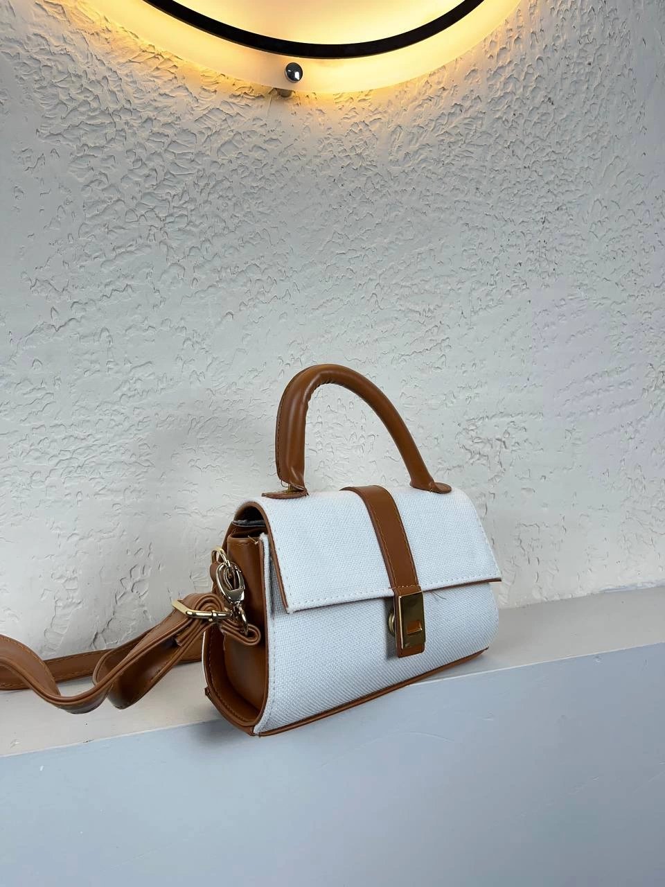 Krem Renk Taba Sap Kalite Çanta ikra2019