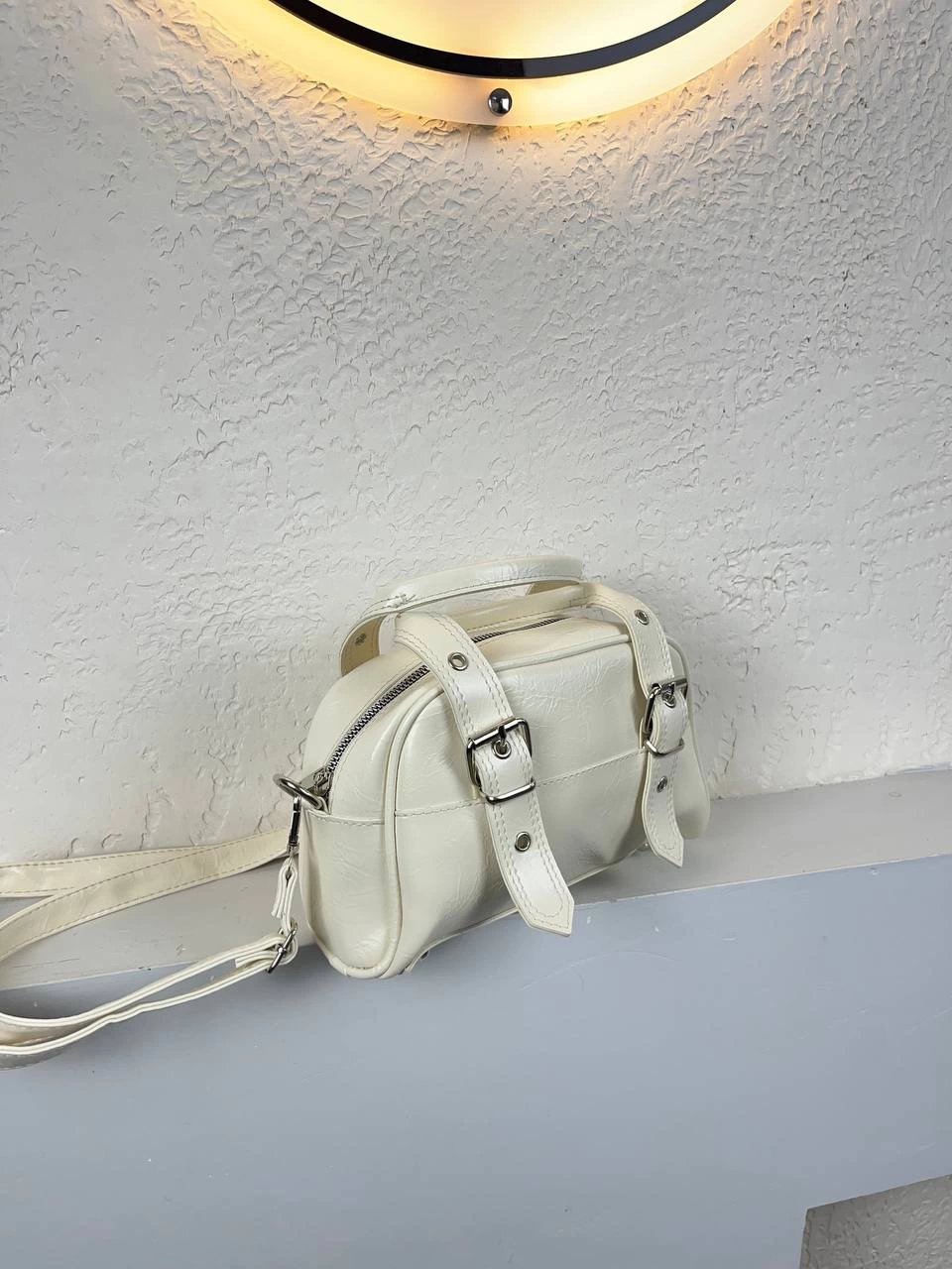 Krem Renk YENİ KALİTE Çanta ÖN KEMERLİ CB9812