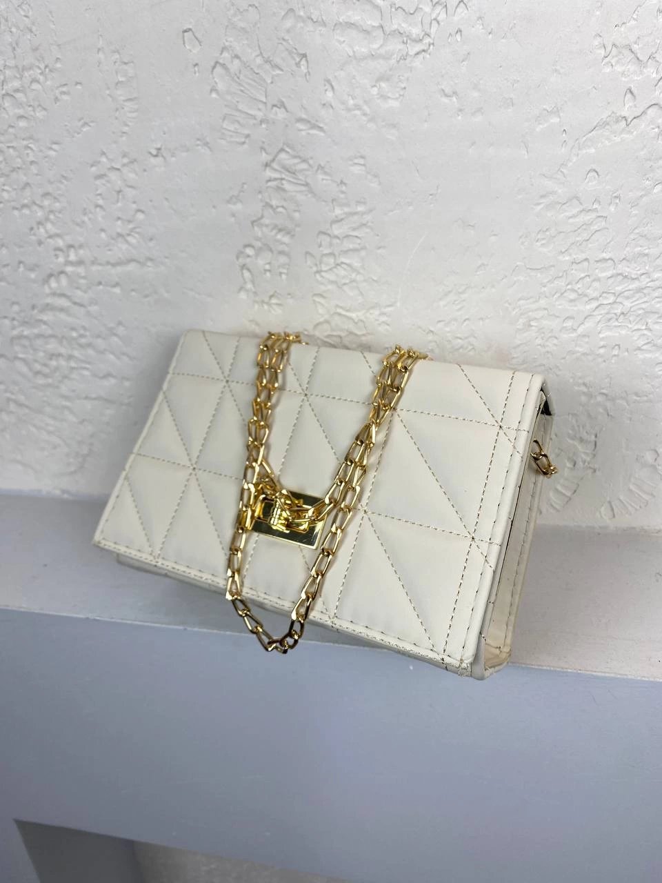 Krem Renk Yeni Sezon Zincirli Çanta