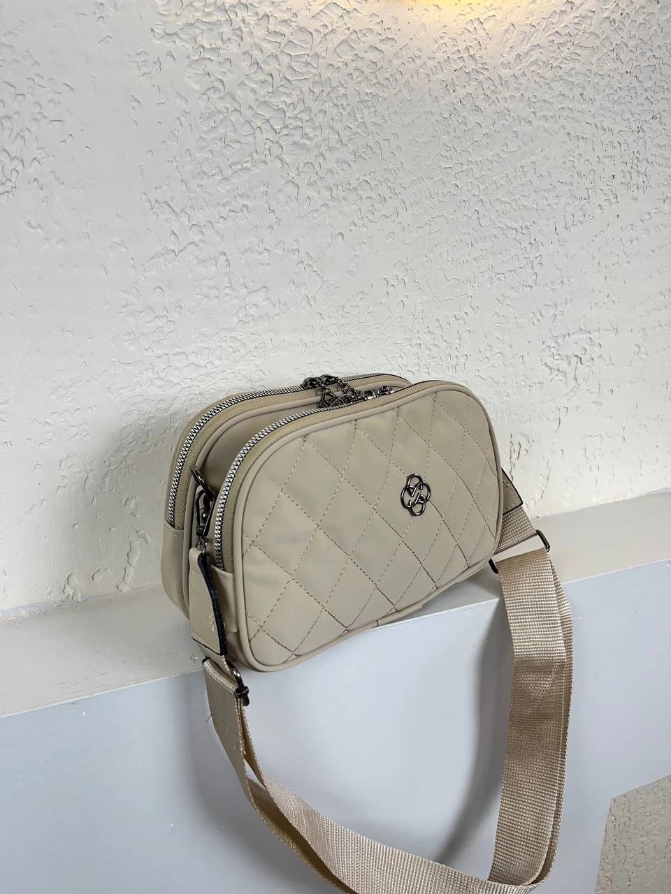 Krem Renkli 2025 Kalite 2 Bölme Çanta CB23697