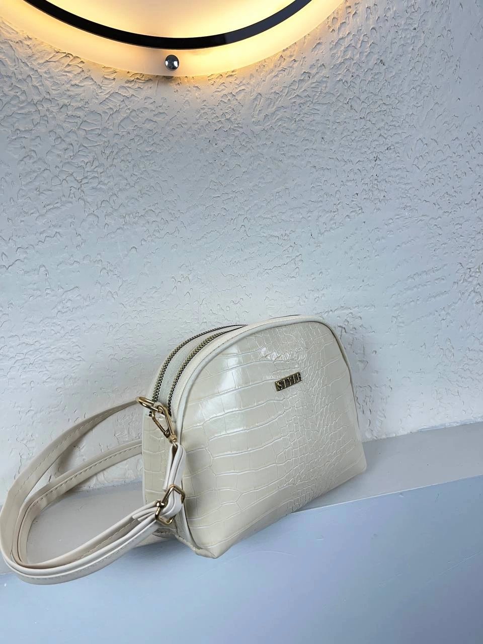 Krem Rugan 2 Bölme Çanta CB6374