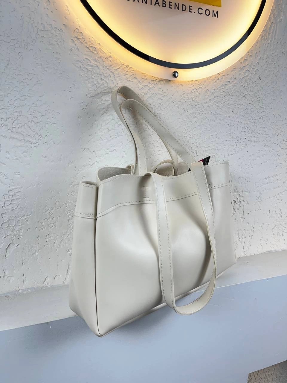 Krem Yavrulu Kalite Çanta CB4100