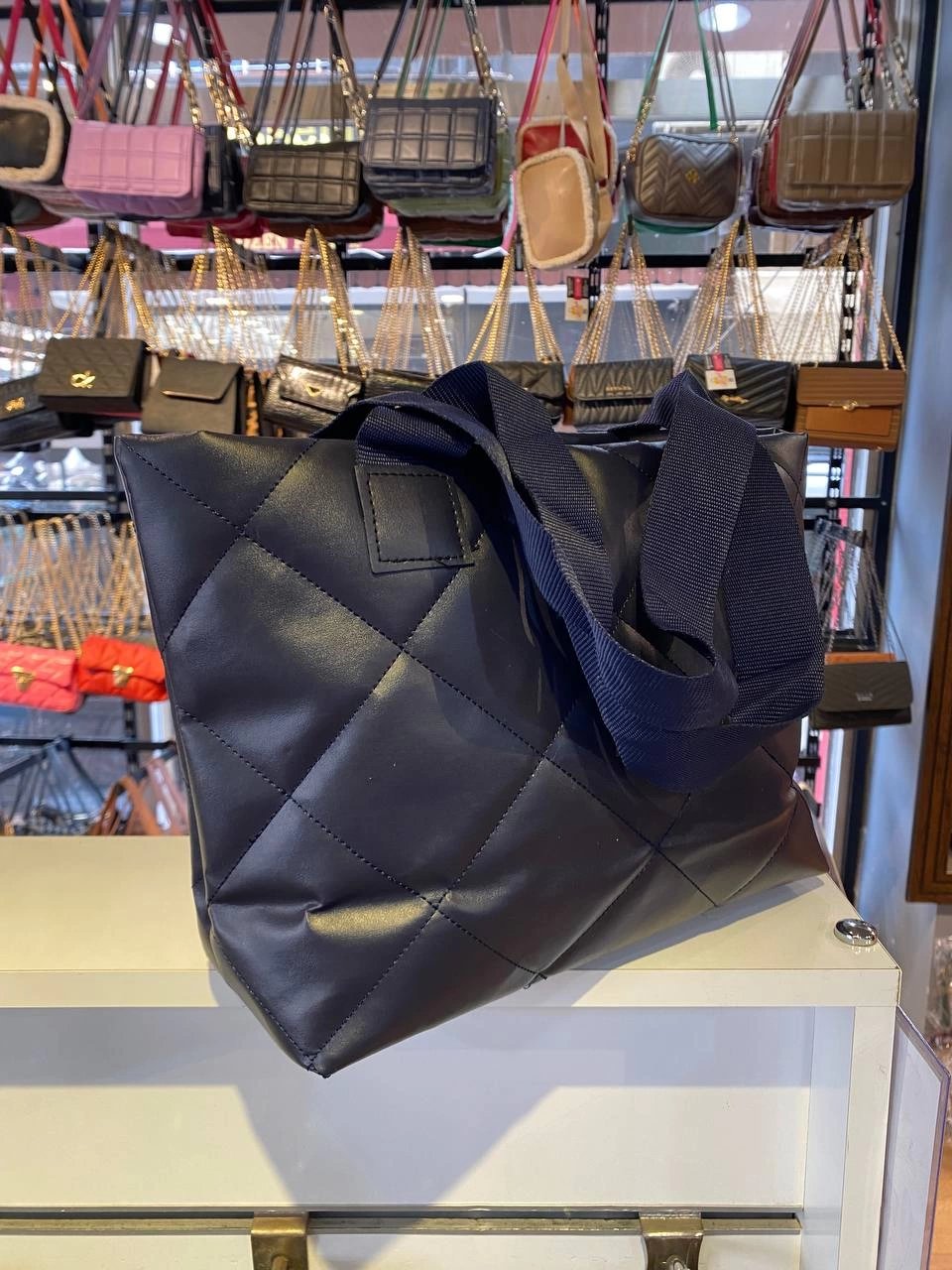 Lacivert Büyük Boy Kol Çanta