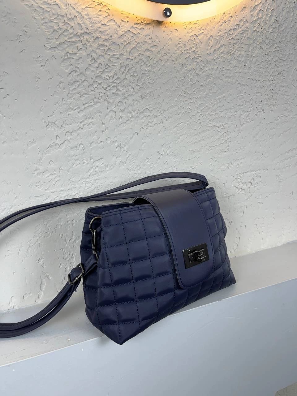 Lacivert Kapitone 2 Bölmeli Kalite Çanta CB8798