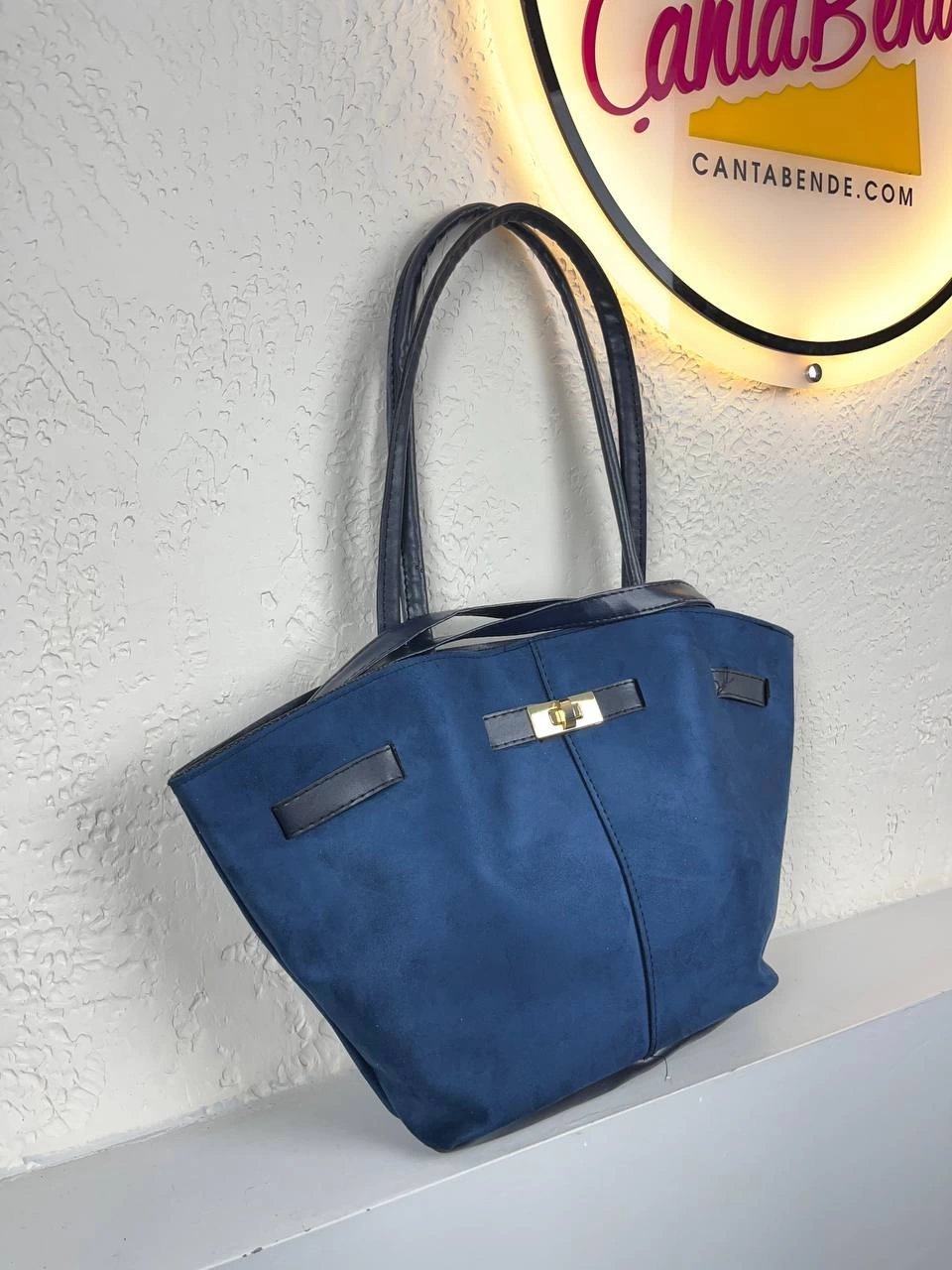 Lacivert Nubuk Kol Çanta Kalite CB3251