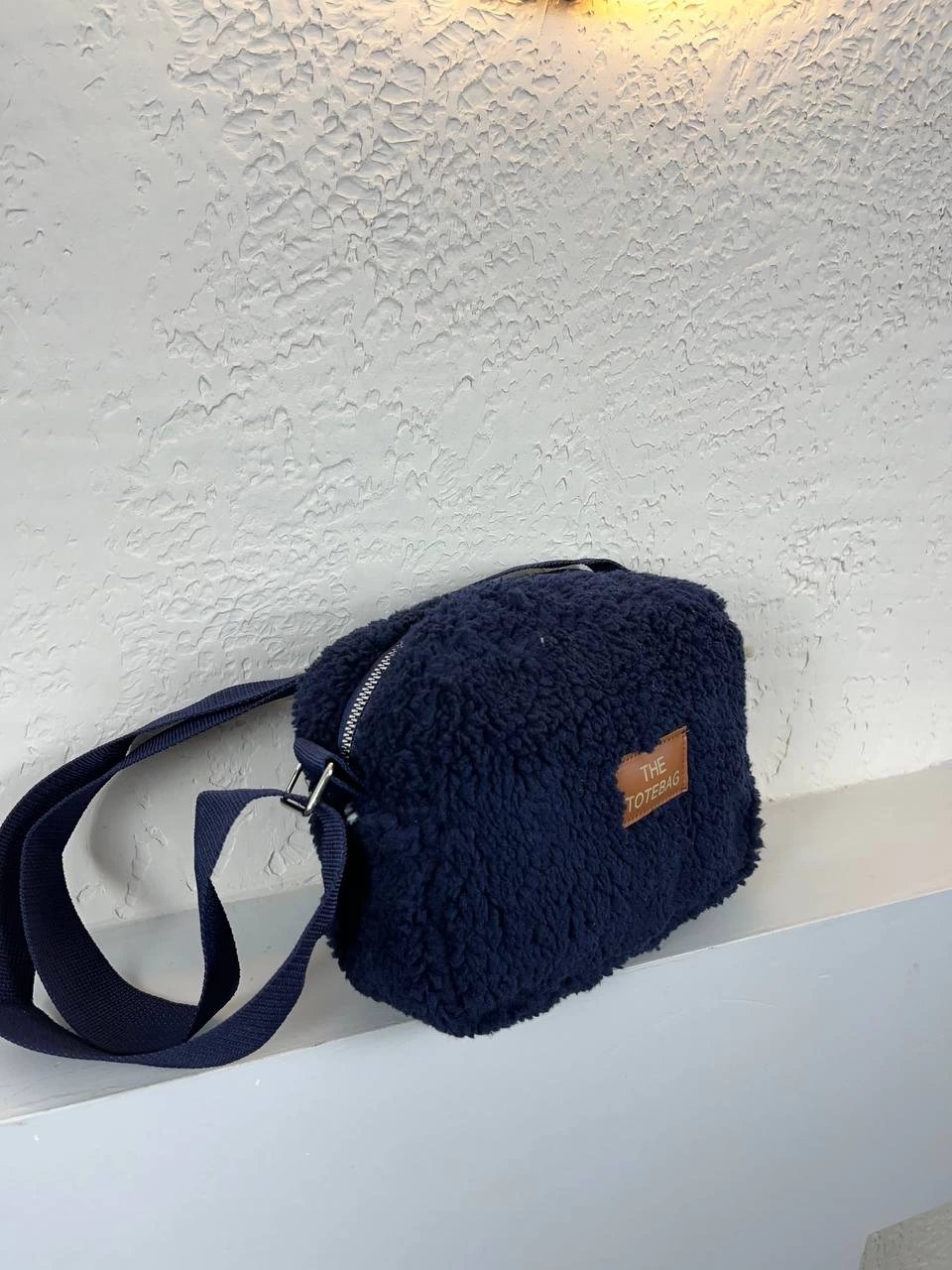 Lacivert Peluş Çanta CB6611