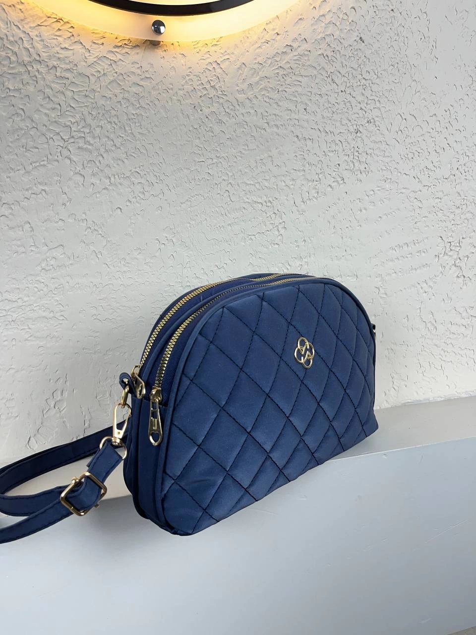 Lacivert Renk 2 Bölme Kapitone YENİSİ CB3027