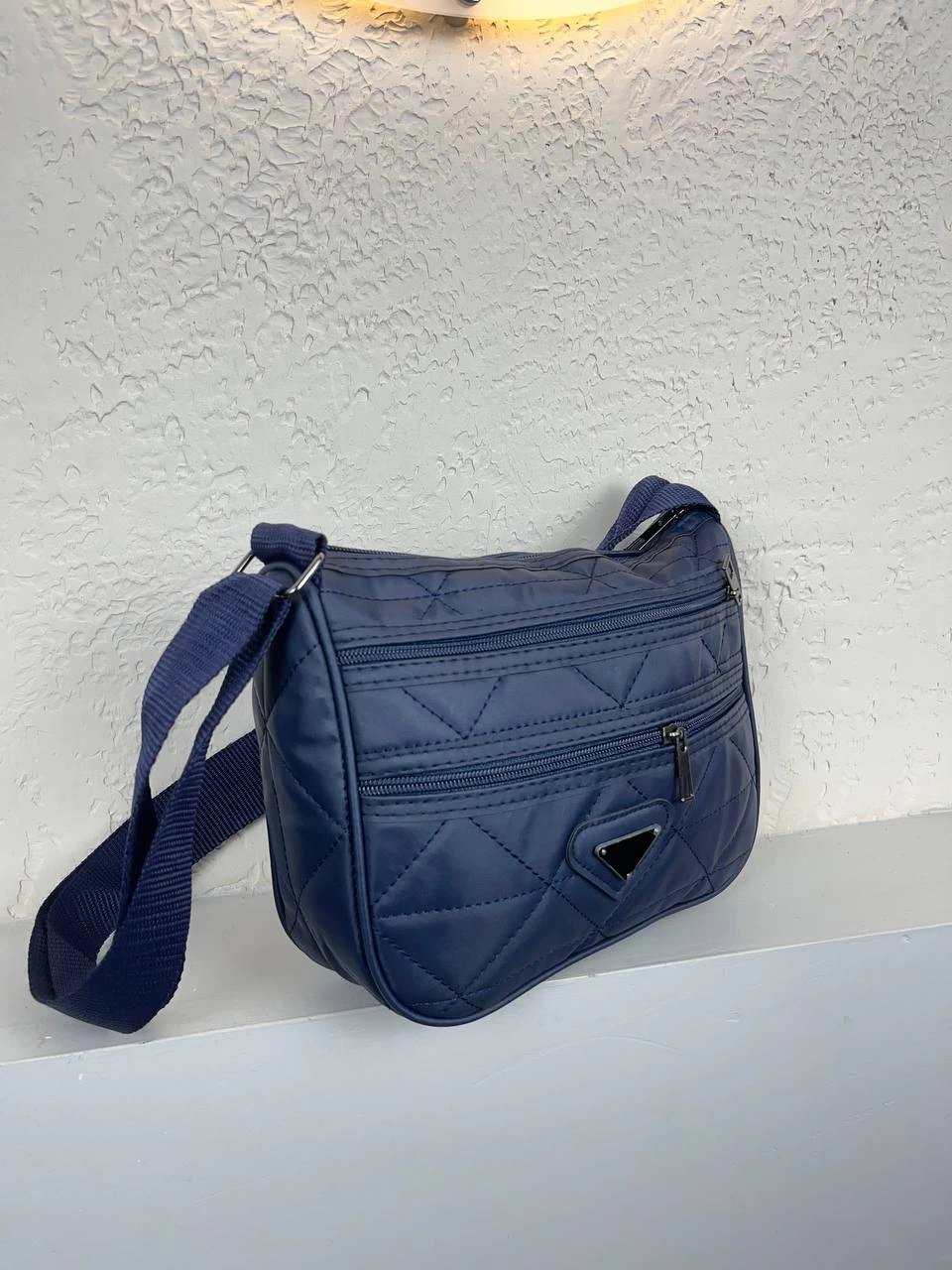 Lacivert Renk 3 Bölme Çapraz Çanta CB3296