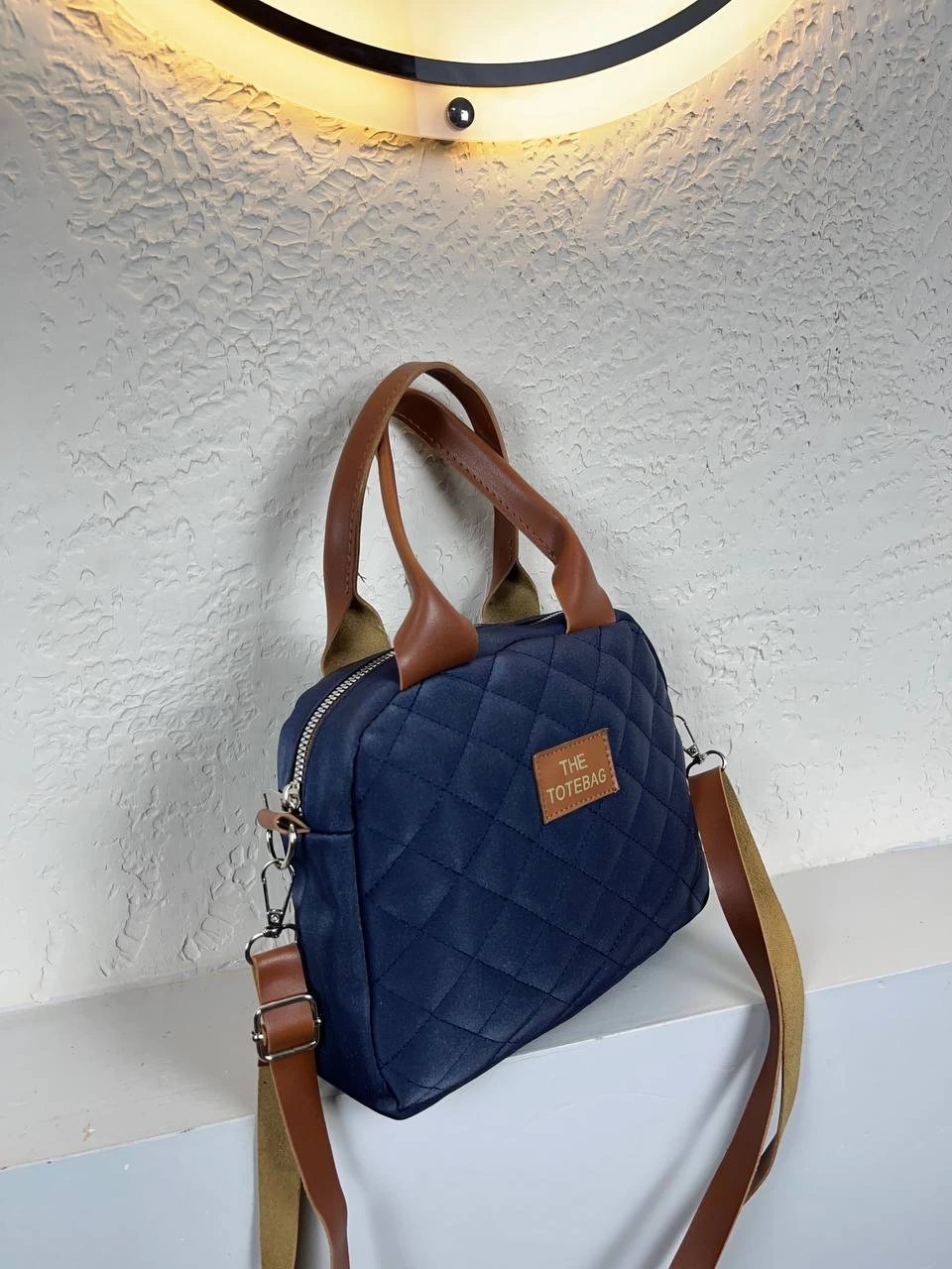 Lacivert Renk Kapitone Çanta CB9630