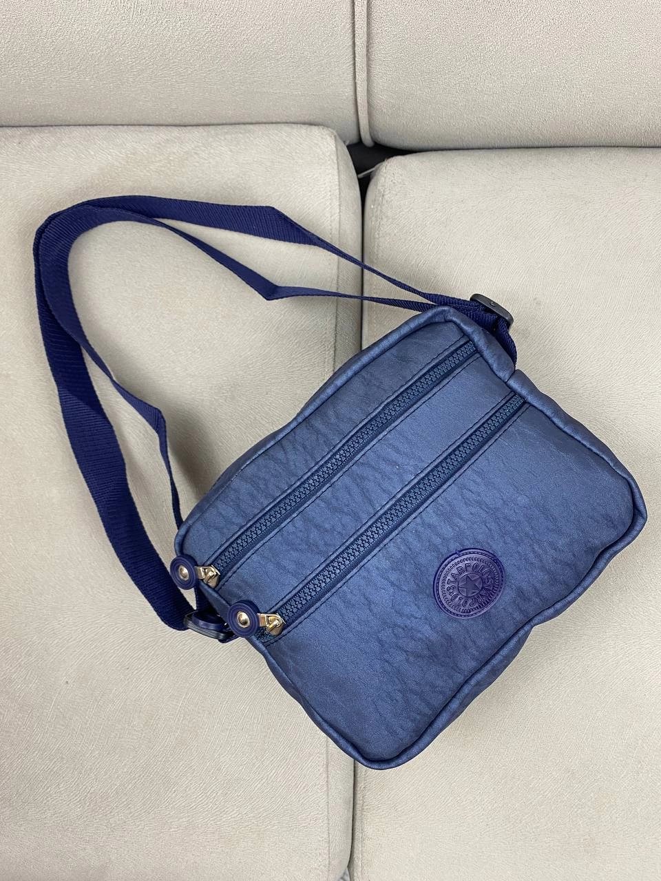 Lacivert Renk Krinkıl Kumaş Çanta CB8522