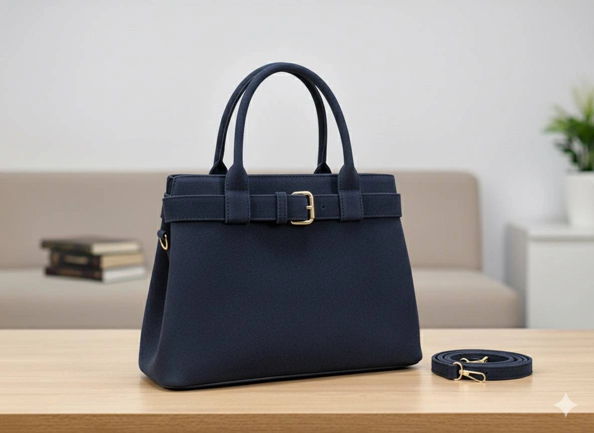 Lacivert Renk NUBUK Kalite BRLN Çanta CB11412