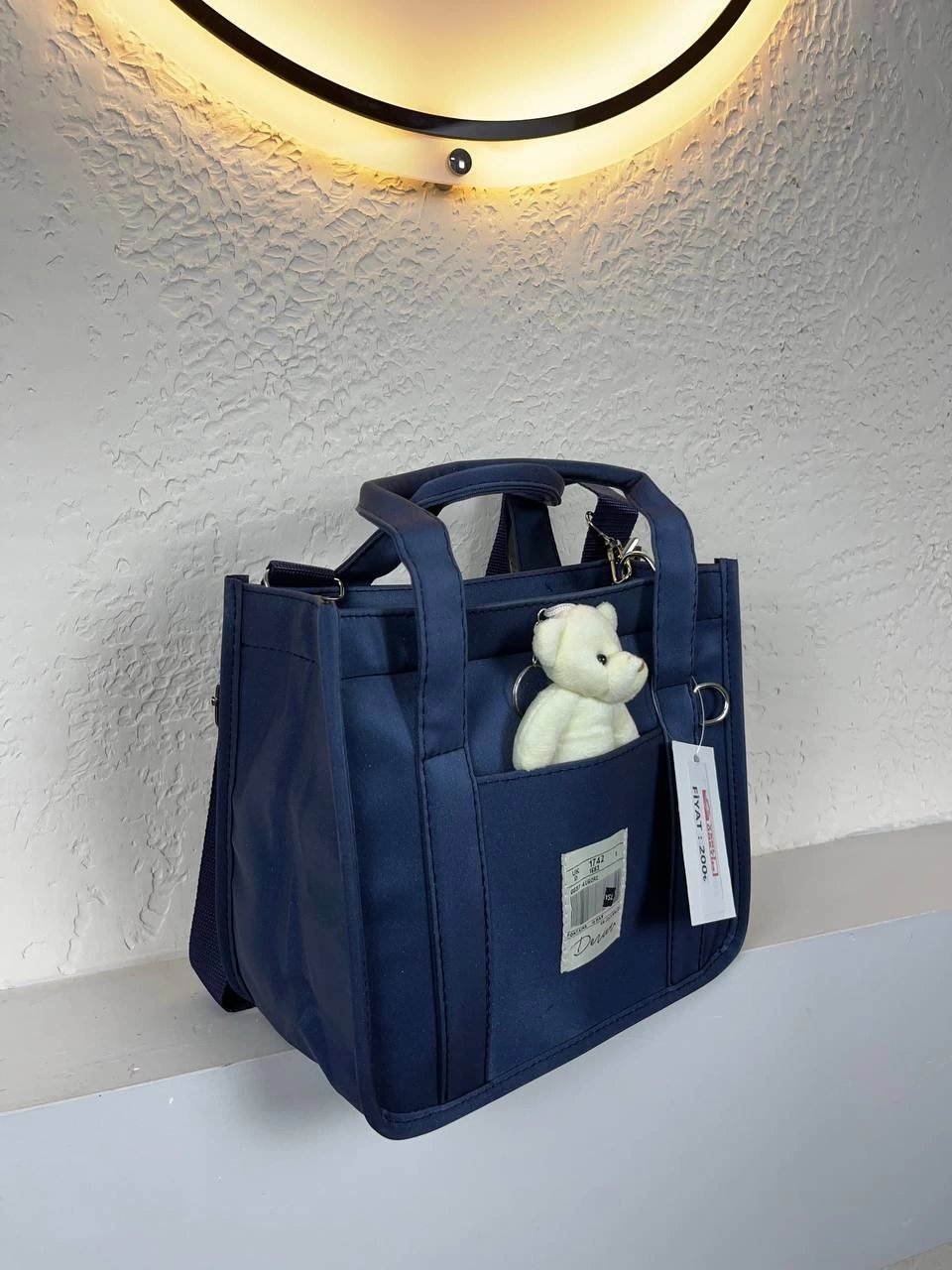 Lacivert Renk YENİ AYICIKLI Kalite Çanta CB7319