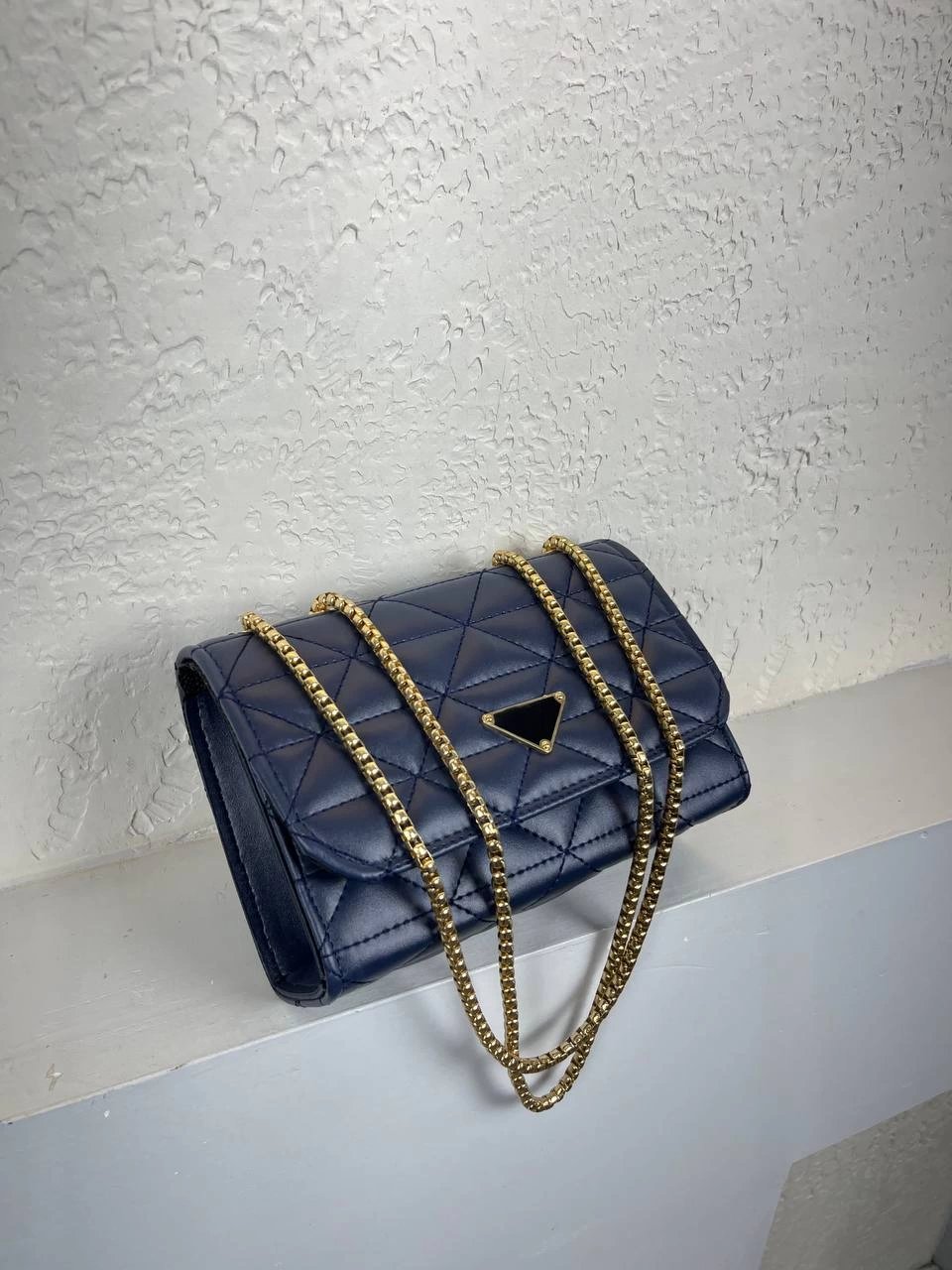 Lacivert Renk YENİ KAPİTONE DMN ZİNCİRLİ Çanta CB5247