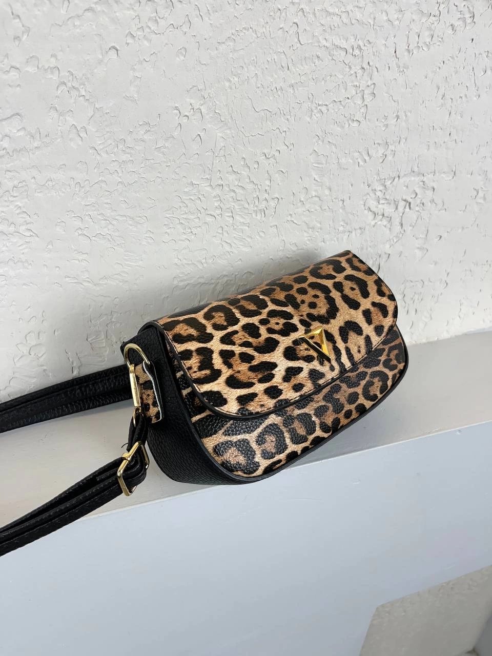 Leopar Altı Siyah 2025 İndirimli Çanta CB2025