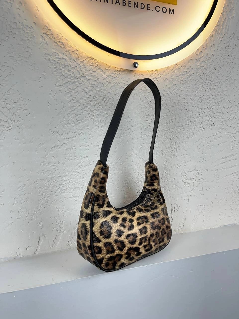 Leopar Deri Baget Çanta CB2011