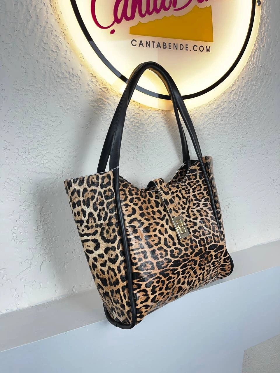 Leopar Kalite Deri Kol Çanta CB3209