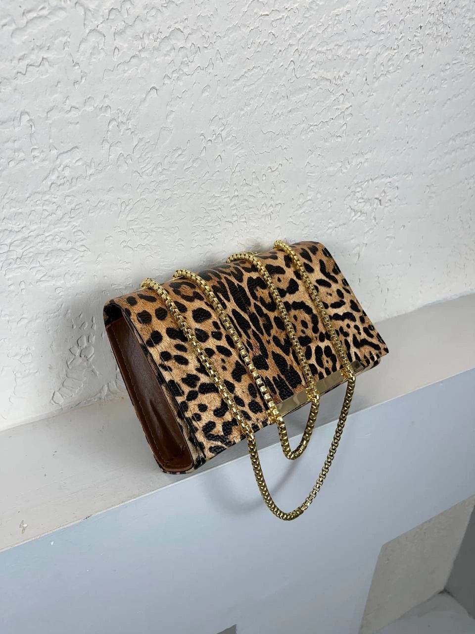 Leopar Zincirli Çapraz Çanta CB9669