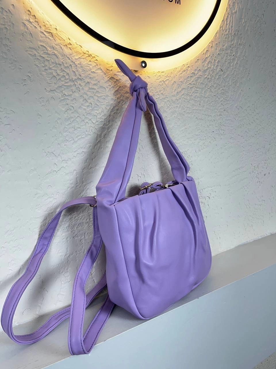 Lila Renk Büzülü Kalite Çanta CB3674