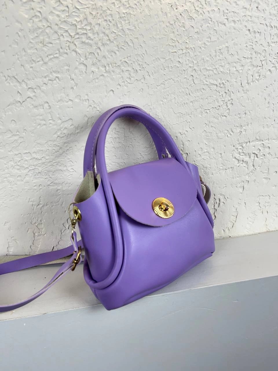 Lila Yeni Sezon Yan Askı Çanta CB3740