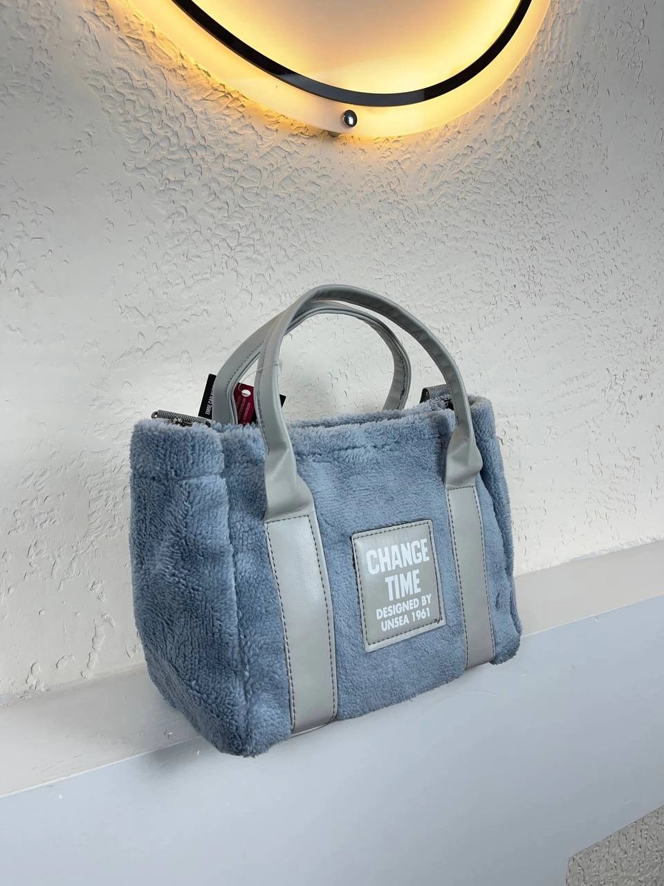 Mavi Kalite Peluş Çanta CB6207