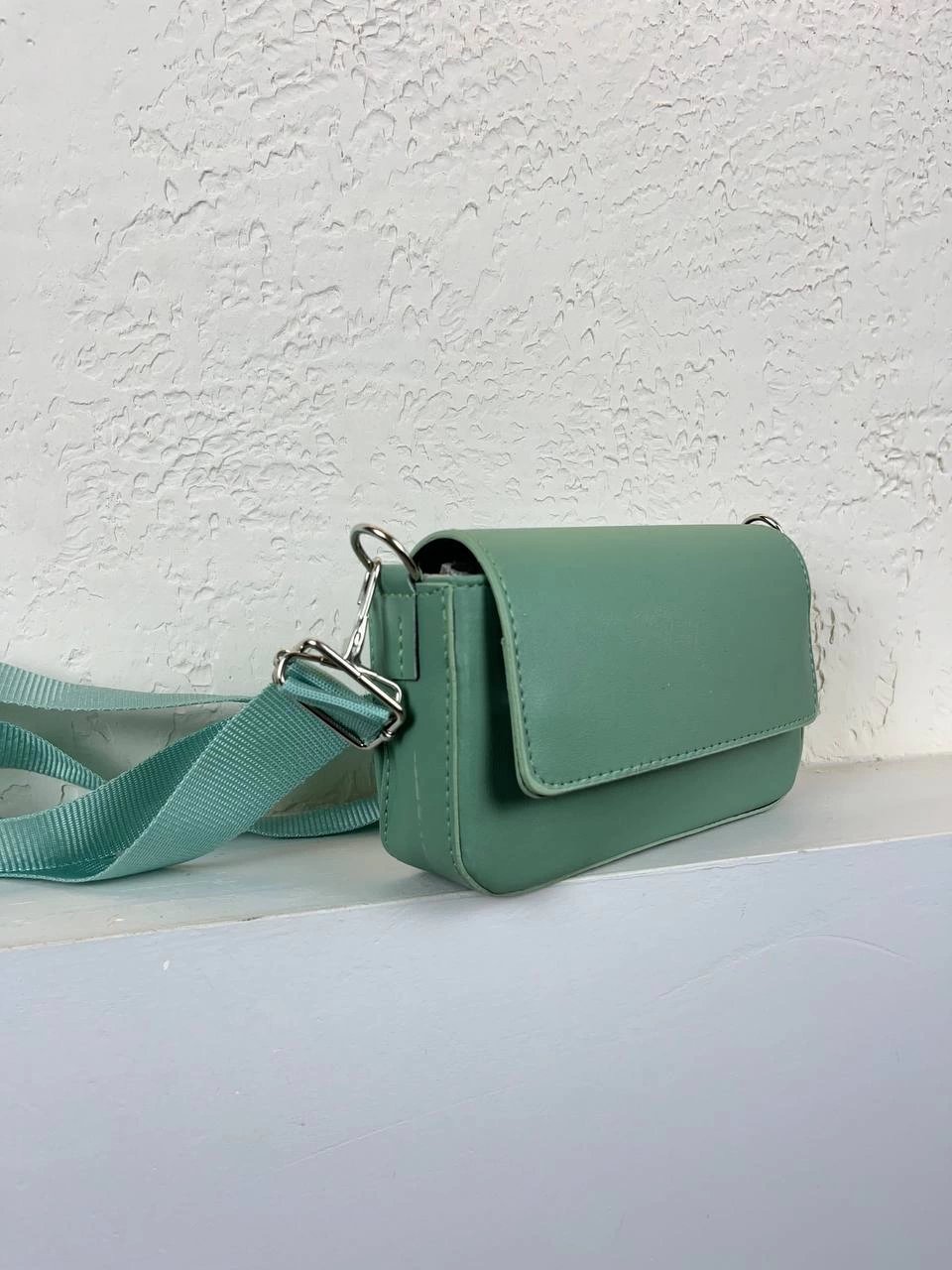 Mint Yeşil Kalıp Çapraz Çanta CB6800