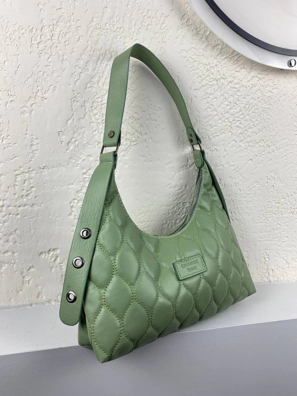 Mint Yeşil Renk Baget Kol Çanta 2024
