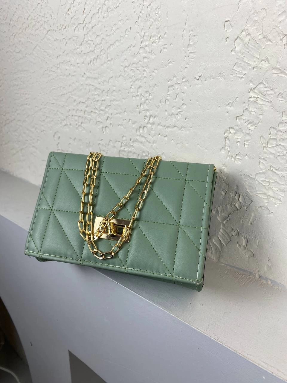 Mint Yeşil Renk Yeni Sezon Zincirli Çanta