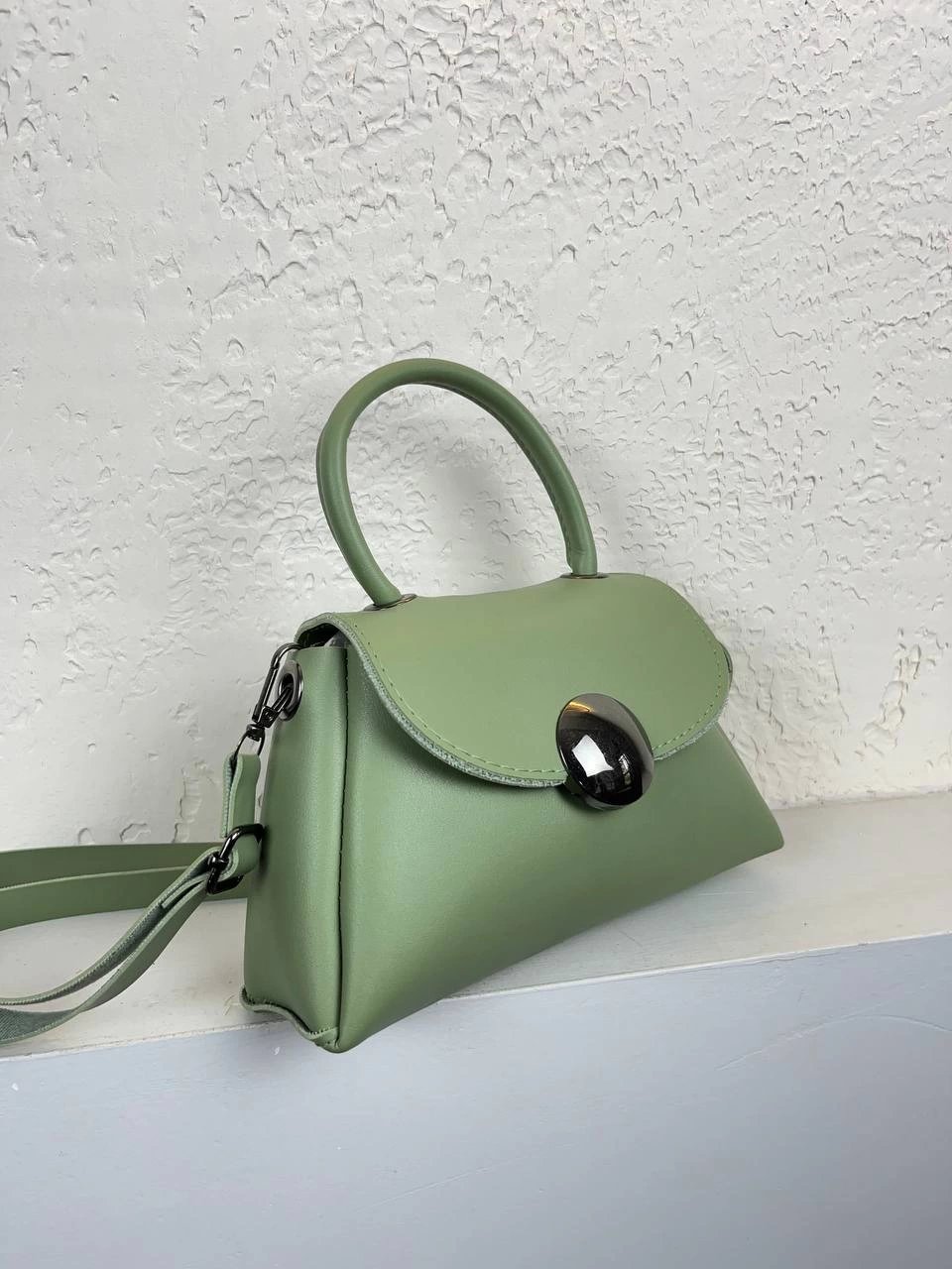Mint Yeşil Yumuşak Deri Çanta CB7800