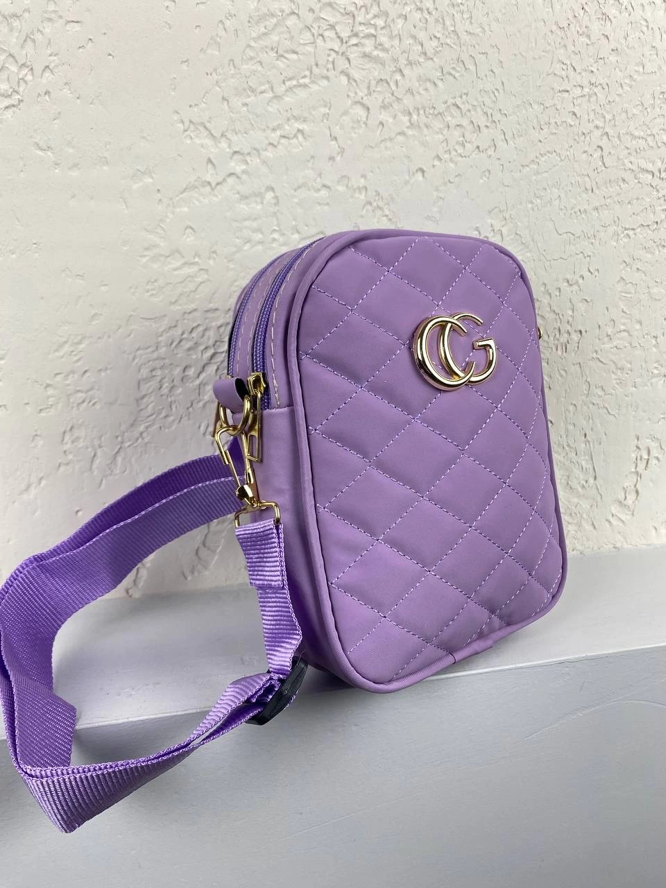 Mor 2 Bölmeli Çanta