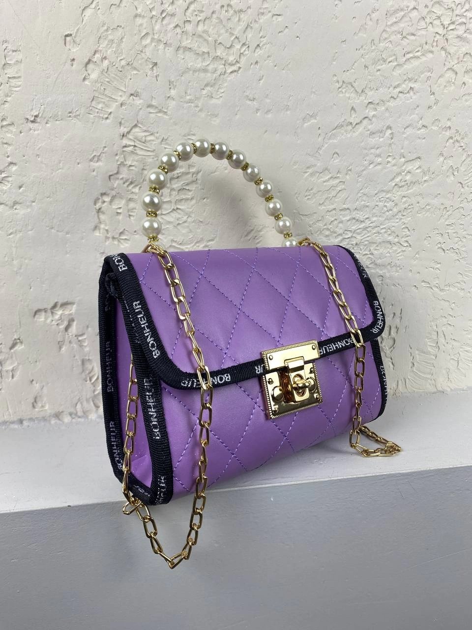 Mor İncili Çanta