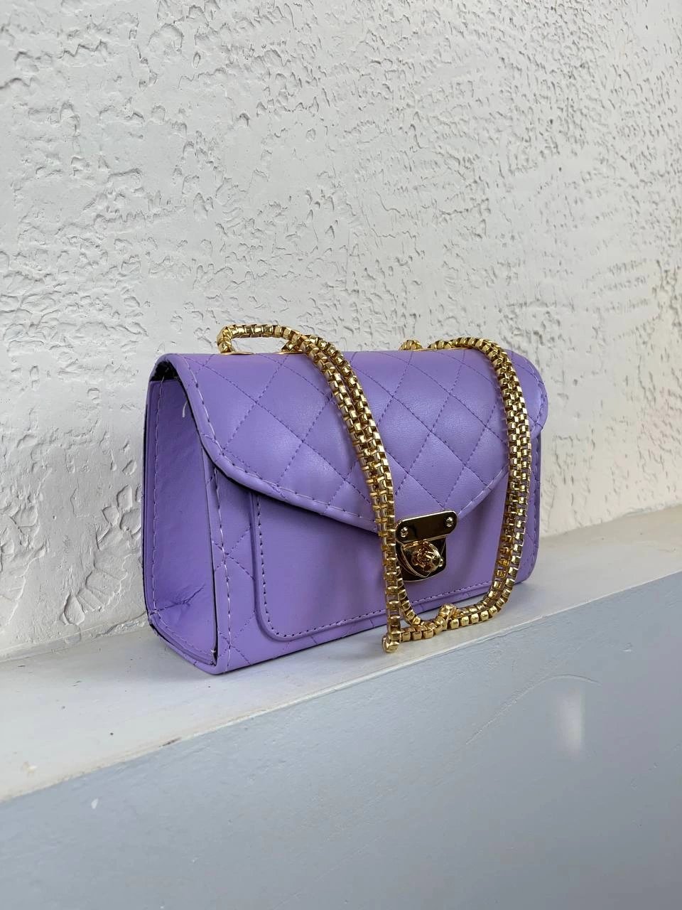 Mor Kalıp Zincir Çanta CB5412