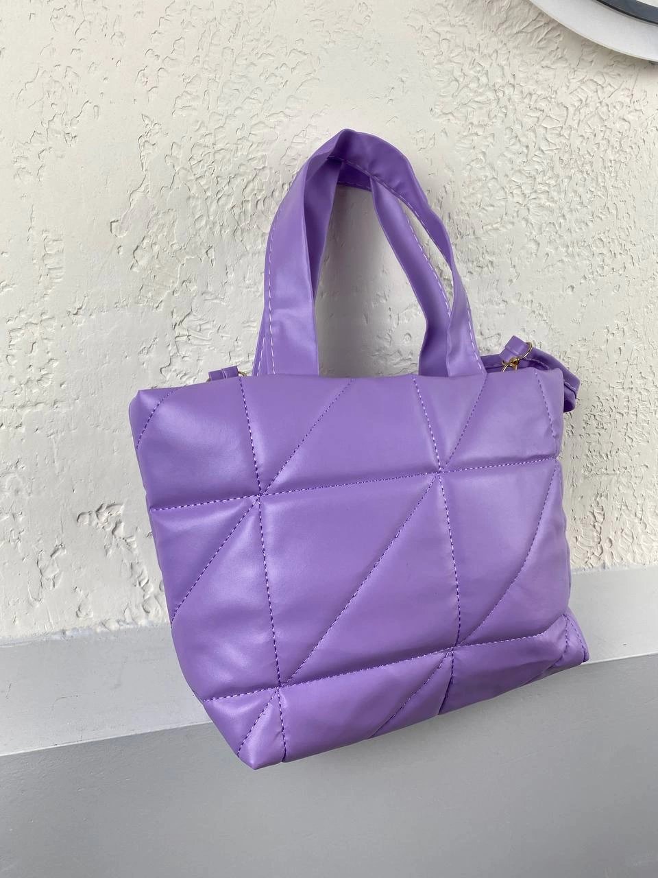 Mor Kapitone Kol Çanta