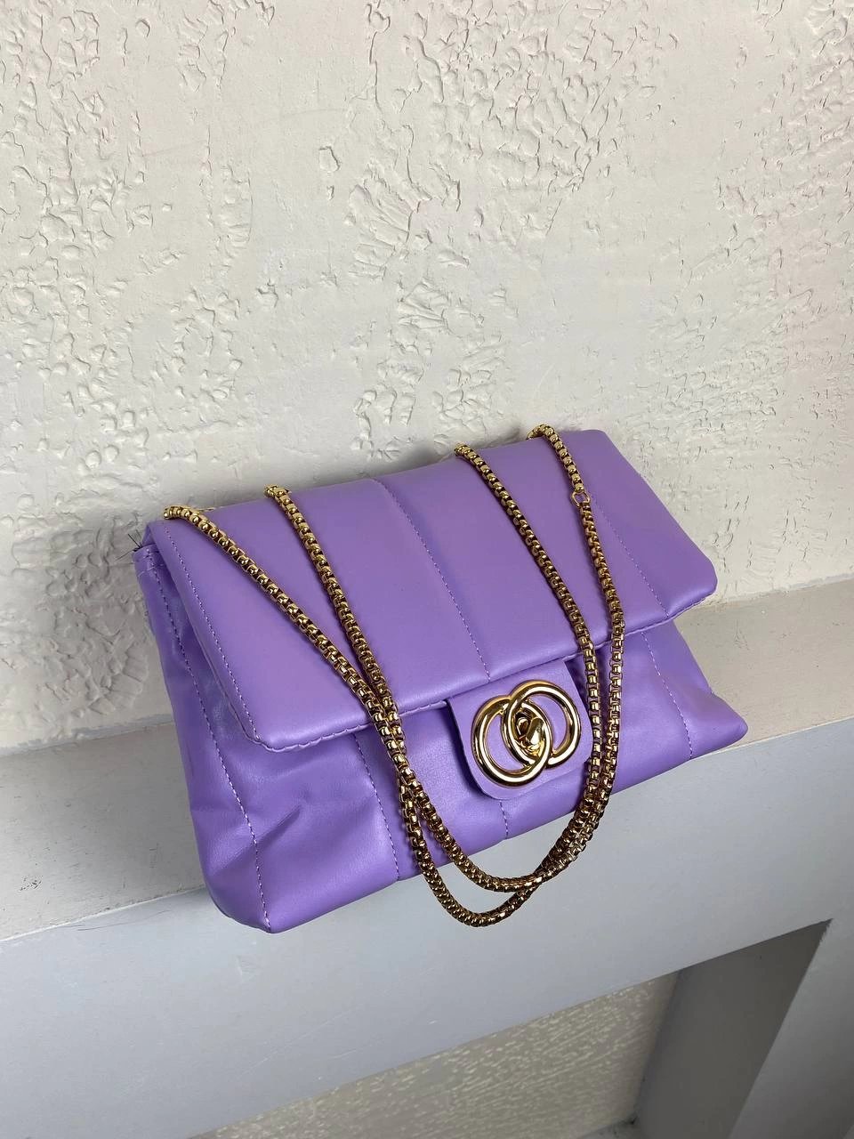 Mor Renk Zincirli Kol Çanta