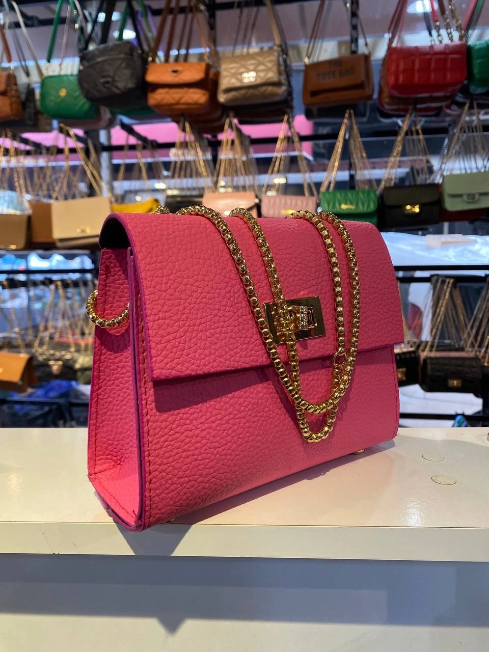 Pembe Kalıp Zincirli 2024 Çanta