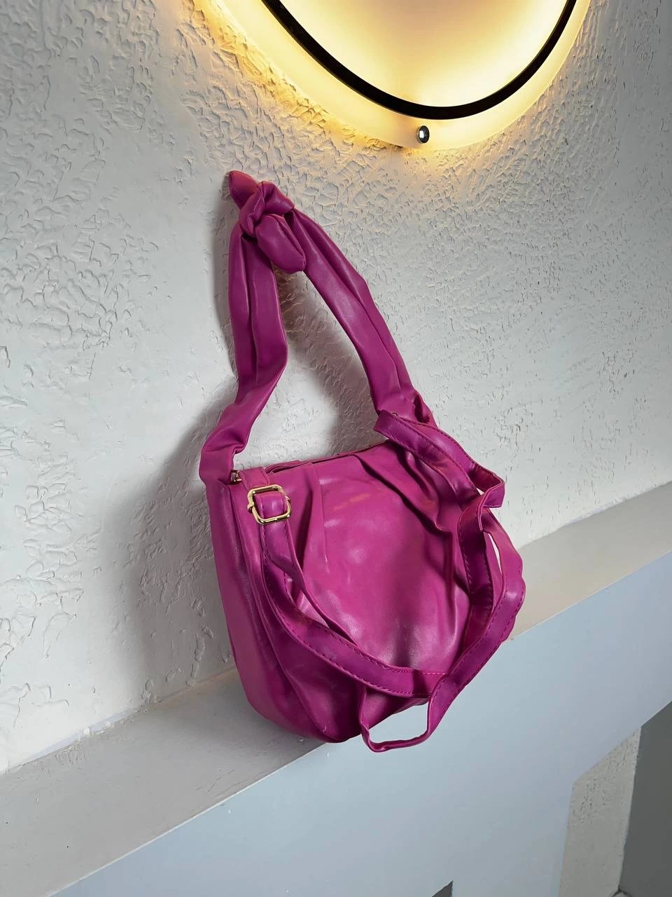 Pembe Renk Büzülü Kalite Çanta CB3674