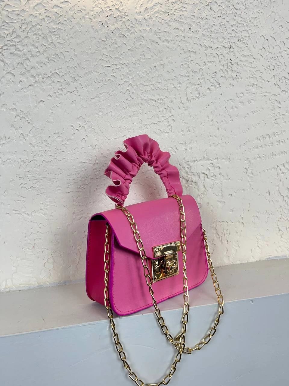 Pembe Renk MİNİ zincirli Çanta CB4196